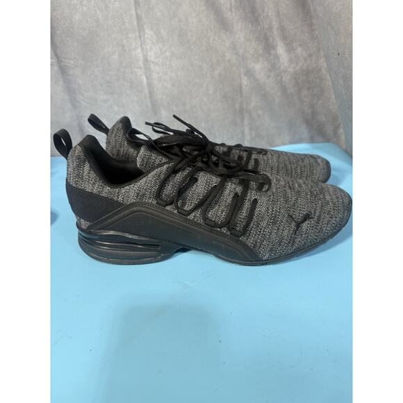 Puma Men\'s Axelion Running Shoes Sneakers Black /Grey 191425-03 sz 14
